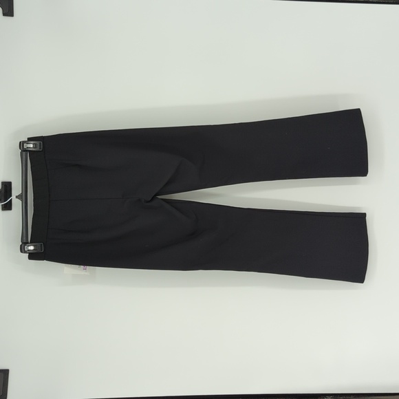 Zara High Rise Bootleg Twill Pant Black S Business casual classic office work - Picture 2 of 5